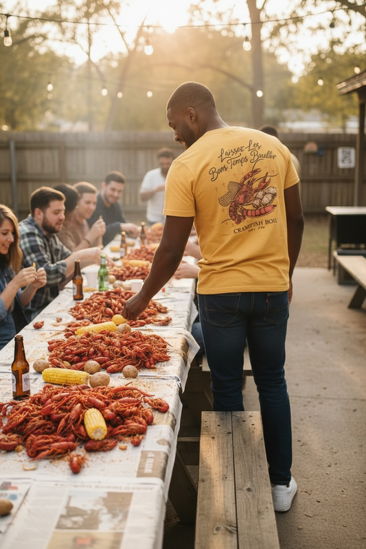 Crawfish Tee - Mustard Yellow