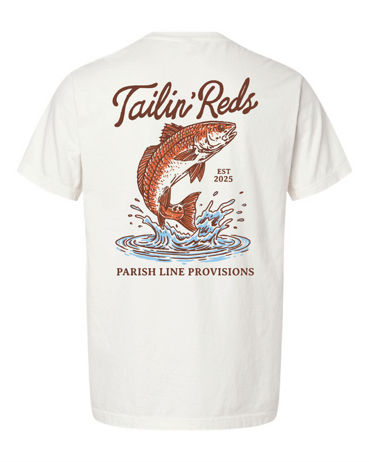 Tee - Tailin' Reds - Vintage White